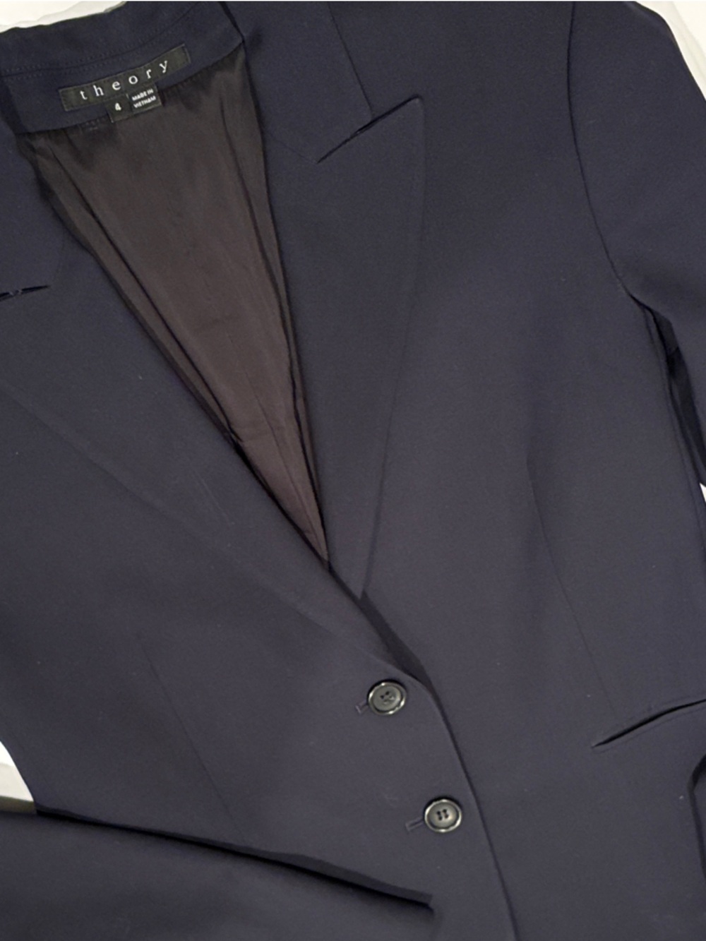 Theory Women's Navy Nichelle Blazer - Picture 4 of 10
